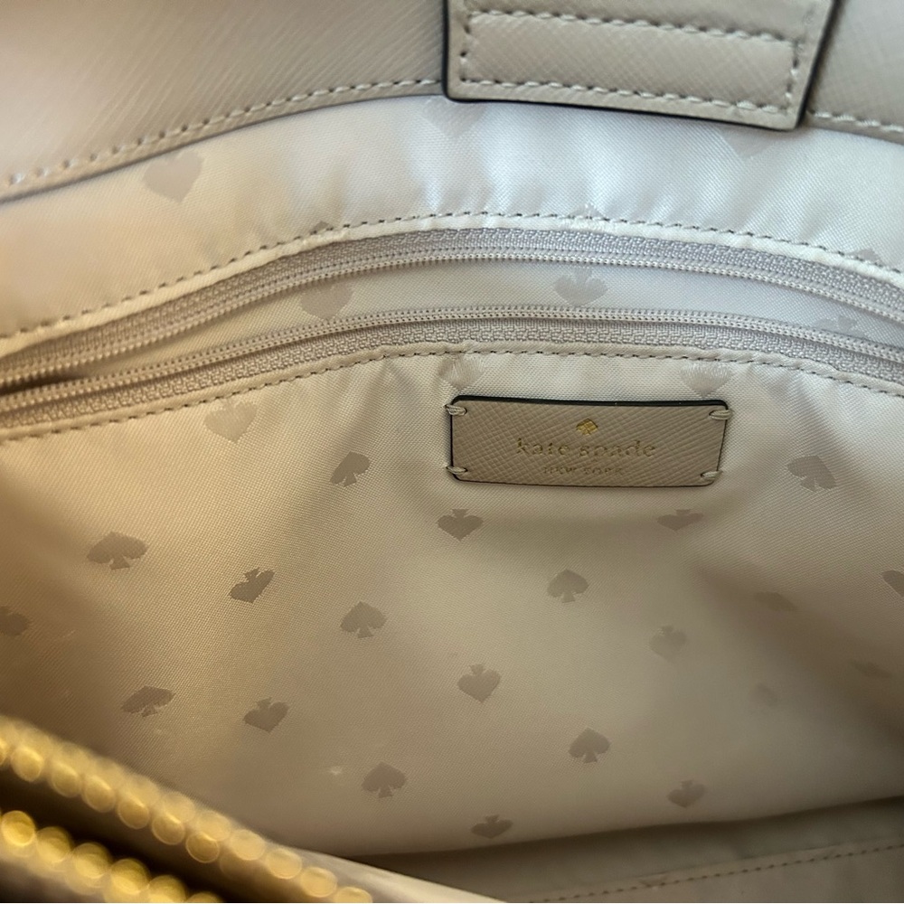 Kate Spade Tan Satchel Bag with Structured Design - Picture 6 of 9